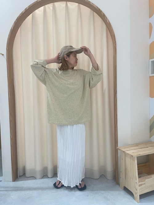 シアースラブワンポイント刺繍オーバーTee