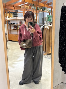 「CIAOPANIC TYPY（チャオパニックティピー）のアイテム（トップス）」を使った、りーたんさん（レディース・152cm）の秋コーディネート
