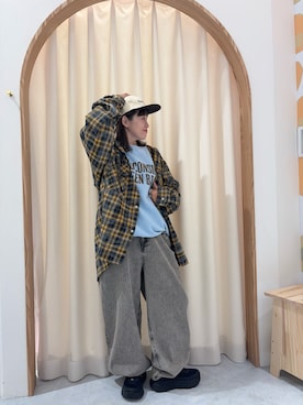 「CIAOPANIC TYPY（チャオパニックティピー）のアイテム（ハット）」を使った、りーたんさん（レディース・152cm）の秋コーディネート