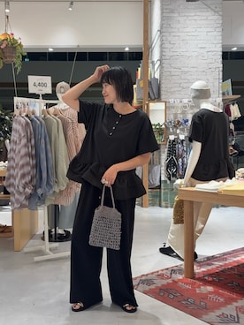 「CIAOPANIC TYPY（チャオパニックティピー）のアイテム（パンツ）」を使った、りーたんさん（レディース・152cm）の夏コーディネート