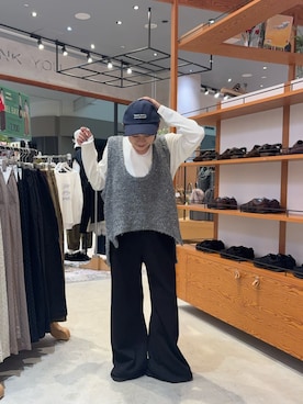 「CIAOPANIC TYPY（チャオパニックティピー）のアイテム（帽子）」を使った、りーたんさん（レディース・152cm）の秋コーディネート