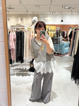 「CIAOPANIC TYPY（チャオパニックティピー）のアイテム（パンツ）」を使った、りーたんさん（レディース・152cm）の夏コーディネート