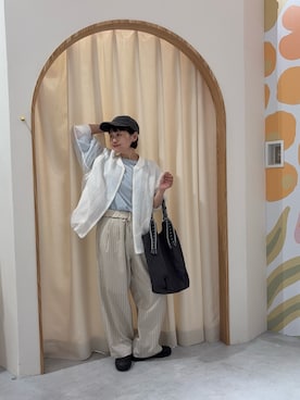 「CIAOPANIC TYPY（チャオパニックティピー）のアイテム（ブルゾン）」を使った、りーたんさん（レディース・152cm）の春コーディネート