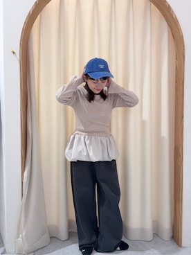 「CIAOPANIC TYPY（チャオパニックティピー）のアイテム（帽子）」を使った、りーたんさん（レディース・152cm）の冬コーディネート