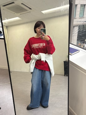 「CIAOPANIC TYPY（チャオパニックティピー）のアイテム（トップス）」を使った、りーたんさん（レディース・152cm）の秋コーディネート