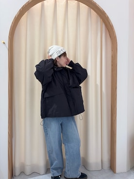 「CIAOPANIC TYPY（チャオパニックティピー）のアイテム（ブルゾン）」を使った、りーたんさん（レディース・152cm）の冬コーディネート