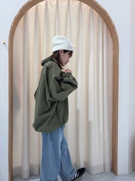 「CIAOPANIC TYPY（チャオパニックティピー）のアイテム（ブルゾン）」を使った、りーたんさん（レディース・152cm）の冬コーディネート