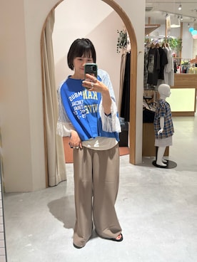 「etsinta（エシンタ）のアイテム」を使った、りーたんさん（レディース・152cm）の春コーディネート