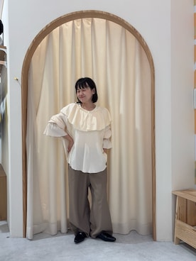 「etsinta（エシンタ）のアイテム」を使った、りーたんさん（レディース・152cm）の春コーディネート