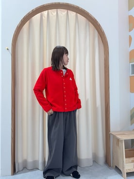 「GEVACO（ゲバコ）のアイテム（Tシャツ/カットソー）」を使った、りーたんさん（レディース・152cm）の秋コーディネート