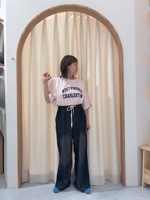 USAコットン切替プリントTee