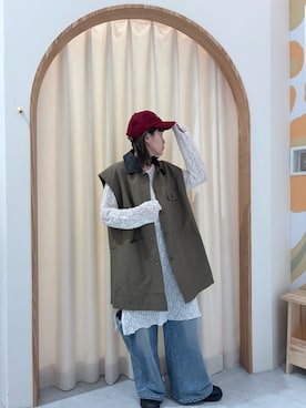 「CIAOPANIC TYPY（チャオパニックティピー）のアイテム（その他アウター）」を使った、りーたんさん（レディース・152cm）の秋コーディネート