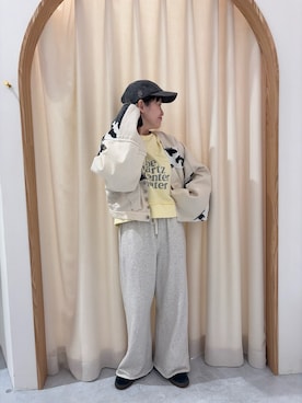 「CIAOPANIC TYPY（チャオパニックティピー）のアイテム（キャップ）」を使った、りーたんさん（レディース・152cm）の春コーディネート