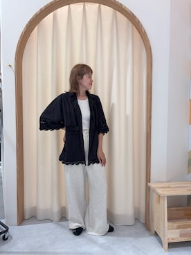 「アイテム（スウェットパンツ）」を使った、りーたんさん（レディース・152cm）の夏コーディネート