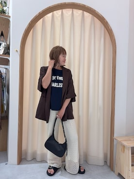 「CIAOPANIC TYPY（チャオパニックティピー）のアイテム（ジャケット/アウター）」を使った、りーたんさん（骨格ウェーブ・レディース・152cm）の夏コーディネート