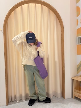 「アイテム（サンダル）」を使った、りーたんさん（レディース・152cm）の冬コーディネート