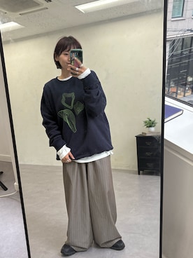 「CIAOPANIC TYPY（チャオパニックティピー）のアイテム（トップス）」を使った、りーたんさん（レディース・152cm）の秋コーディネート
