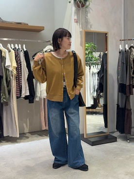 「CIAOPANIC TYPY（チャオパニックティピー）のアイテム（デニムパンツ）」を使った、りーたんさん（レディース・152cm）の秋コーディネート