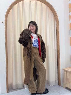 「アイテム（モッズコート）」を使った、りーたんさん（レディース・152cm）の秋コーディネート