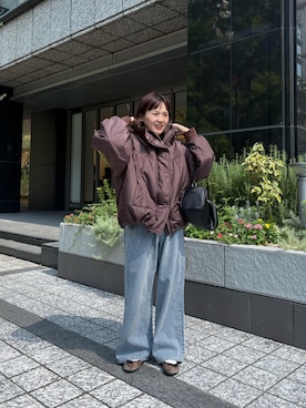 「CIAOPANIC TYPY（チャオパニックティピー）のアイテム（ブルゾン）」を使った、りーたんさん（レディース・152cm）の秋コーディネート