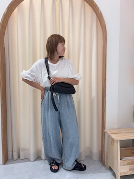 「ママコーデ」｜りーたんさん（レディース・152cm）の夏コーディネート