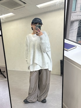 「CIAOPANIC TYPY（チャオパニックティピー）のアイテム（トップス）」を使った、りーたんさん（レディース・152cm）の秋コーディネート