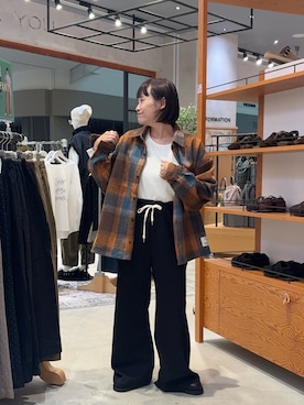 「DISCUS（ディスカス）のアイテム」を使った、りーたんさん（レディース・152cm）の秋コーディネート