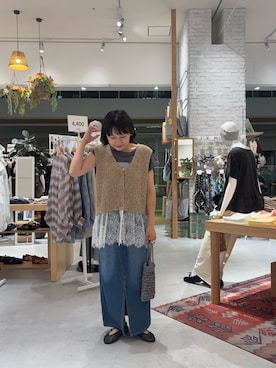 「CIAOPANIC TYPY（チャオパニックティピー）のアイテム（バッグ）」を使った、りーたんさん（レディース・152cm）の夏コーディネート
