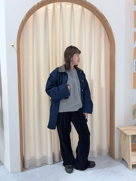 「CIAOPANIC TYPY（チャオパニックティピー）のアイテム（その他アウター）」を使った、りーたんさん（レディース・152cm）の秋コーディネート