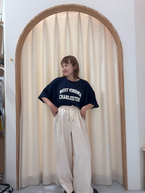 USAコットン切替プリントTee