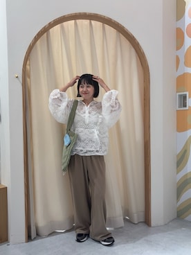 「CIAOPANIC TYPY（チャオパニックティピー）のアイテム（ジャケット/アウター）」を使った、りーたんさん（レディース・152cm）の春コーディネート