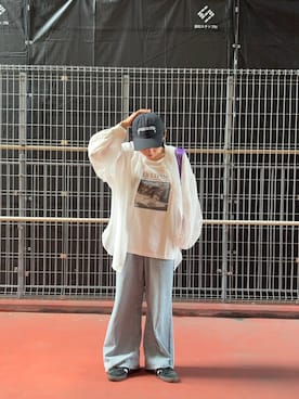 「CIAOPANIC TYPY（チャオパニックティピー）のアイテム（帽子）」を使った、りーたんさん（レディース・152cm）の夏コーディネート