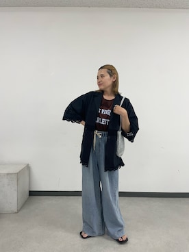 「アイテム（Tシャツ/カットソー）」を使った、りーたんさん（レディース・152cm）の夏コーディネート