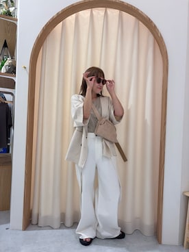 「CIAOPANIC TYPY（チャオパニックティピー）のアイテム（ジャケット/アウター）」を使った、りーたんさん（骨格ウェーブ・レディース・152cm）の夏コーディネート