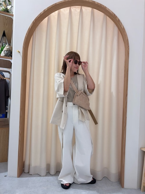 【UNISEX】タックデザインワイドデニム