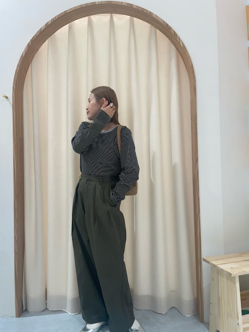 【UNISEX】タックボリュームワイドスラックス/アソート素材/13色展開