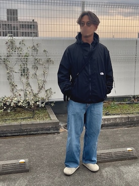 「THE NORTH FACE（ザノースフェイス）のアイテム」を使った、十然ダイ補湯さん（メンズ・168cm）の秋コーディネート