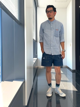 「CONVERSE（コンバース）のアイテム」を使った、n@oyaさん（メンズ・174cm）の夏コーディネート