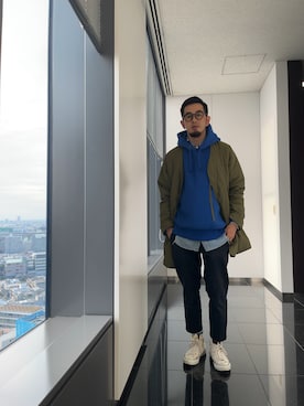 n@oyaさん（メンズ・174cm）の春コーディネート