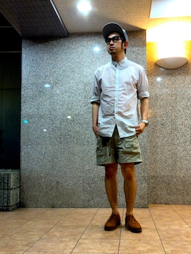 「CHROME（クローム）のアイテム（キャップ）」を使った、n@oyaさん（メンズ・174cm）の夏コーディネート