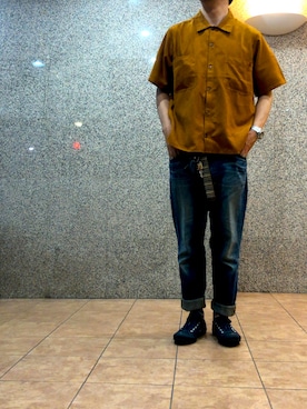 「LEE×NU（リーナノユニバース）のアイテム」を使った、n@oyaさん（メンズ・174cm）の夏コーディネート