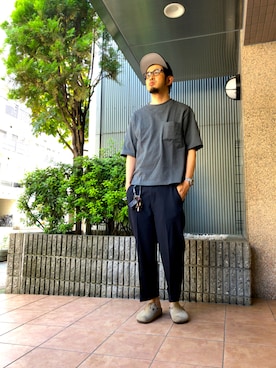「Subciety（サブサエティ）のアイテム（帽子）」を使った、n@oyaさん（メンズ・174cm）の秋コーディネート
