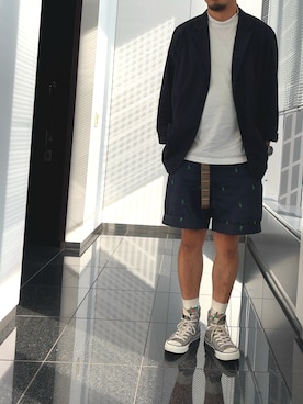 「CONVERSE（コンバース）のアイテム」を使った、n@oyaさん（メンズ・174cm）の夏コーディネート