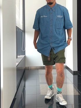 「アイテム（レッグウェア）」を使った、n@oyaさん（メンズ・174cm）の夏コーディネート