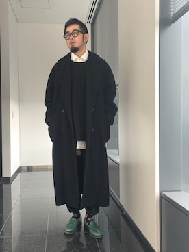 「アイテム（レッグウェア）」を使った、n@oyaさん（メンズ・174cm）の冬コーディネート