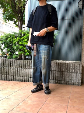 「ELATE（イレイト）のアイテム」を使った、n@oyaさん（メンズ・174cm）の秋コーディネート