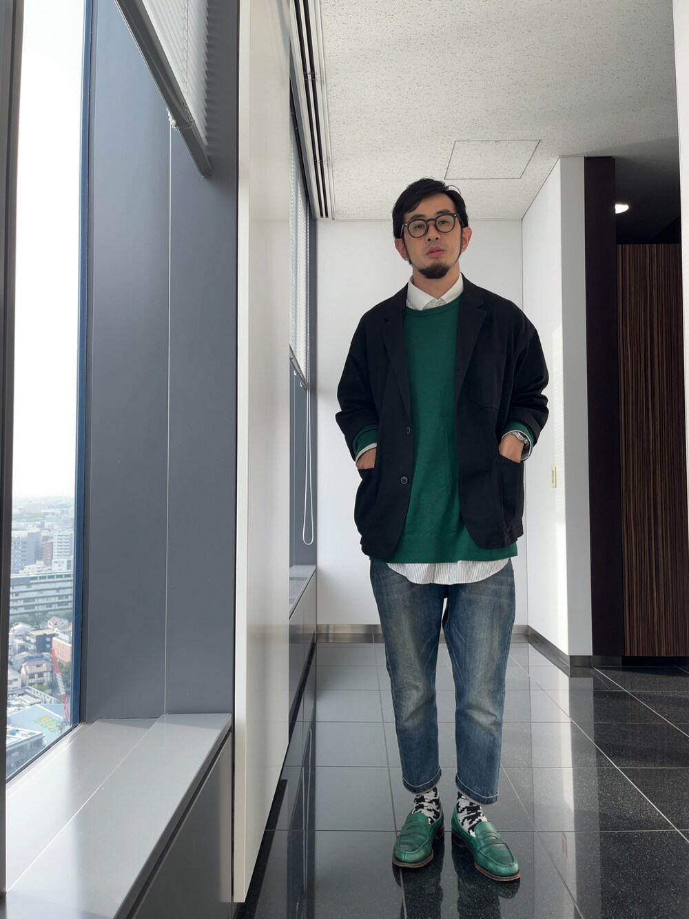 その他アウターを使った「オーバーサイズシャツ」のメンズ人気