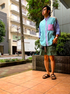 n@oyaさん(メンズ・174cm)の夏コーディネート