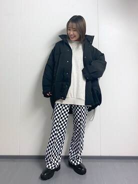 「mysty woman（ミスティウーマン）のアイテム（その他アウター）」を使った、ハルさん（レディース・153cm）の秋コーディネート