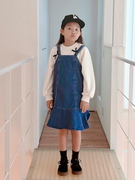 「アイテム（ワンピース/ドレス）」を使った、sui_mmyさん（キッズ・133cm）の秋コーディネート